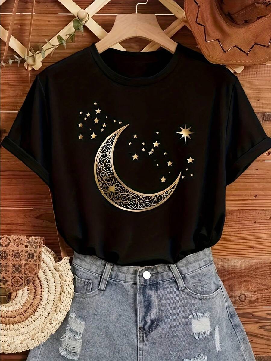 Women T-Shirts - Black - View 1