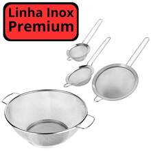 6-Piece Set: Rice Strainer + Pasta Strainer + Mesh Strainer + 3 Stainless Steel Sieves - Escurridor de malla - Ver 6