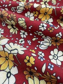 Vestido elegante de línea A con mangas abullonadas, decoración de lazo, diseño de bloques de color, cuello redondo, lavable a máquina, vestido casual para primavera/verano, adecuado para trabajo, fiesta, playa, vacaciones de lujo - Rojo - Ver 4