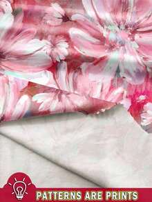 Vestido corto estampado floral sin tirantes, estilo de vacaciones para mujer - Multicolor - Ver 3