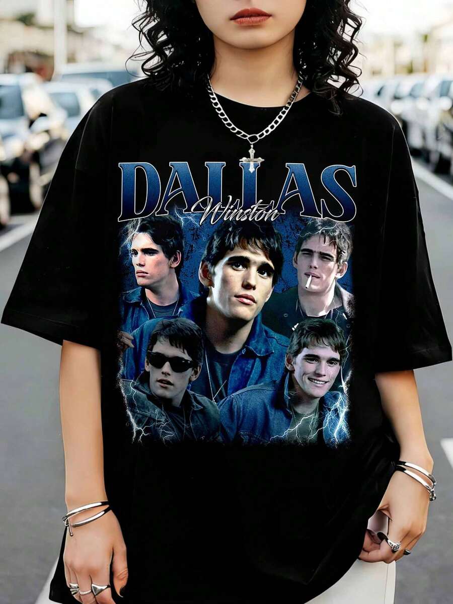 Limited Edition Winston Vintage T-Shirt, The Outsiders Gift For Women And Men, Unisex T-Shirt - Black - View 1