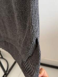 JEMMY MODA Women's Long Knit Vest (Vest Only, Not With A Matching Shirt). - cinza escuro - 查看 4