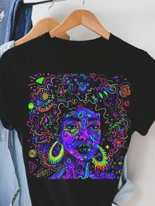 Women T-Shirts - Black - View 1