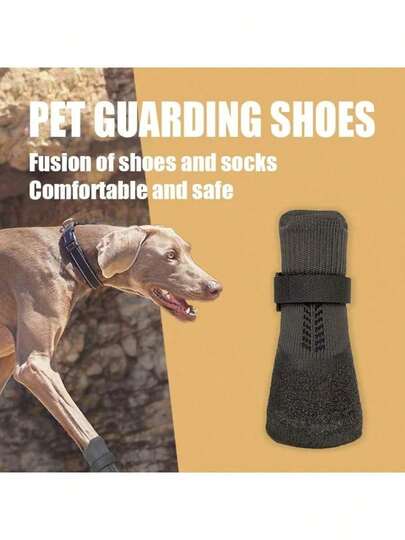 Large Dog Shoes, Medium Dog Boots And Paw Protectors Suitable For Winter Snow, Hot Summer Pavement, Rainy Days Waterproof, Outdoor Walking, Indoor Non-Slip Hard Floors