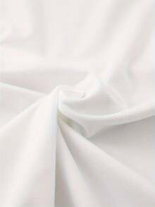 Camiseta de Cuello Redondo con Estampado Floral, Camiseta Casual de Manga Corta para Primavera y Verano, Ropa de Mujer EDF7 - Blanco - Ver 3