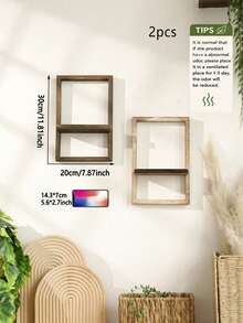 1 chiếc kệ gỗ mộc mạc treo tường, giá đựng đồ kiểu nhà nông trang trí cho phòng ngủ, nhà bếp, phòng tắm, kệ trang trí nhỏ treo tường. - Nhiều màu - Xem 15