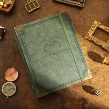 Sổ tay văn phòng phẩm A5, bìa đựng tài liệu rời, album ảnh 4x6 bằng da PU, album lưu niệm phong cách retro dành cho kỷ niệm gia đình, đám cưới, quà tặng kỷ niệm. - A5 - Xem 8