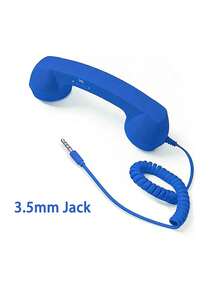 Retro Phone Handset For Cell Phones – Wired Vintage Telephone Handset With 3.5mm Jack, Built-In Microphone , For Smartphones, Tablets, And Computers - View 15