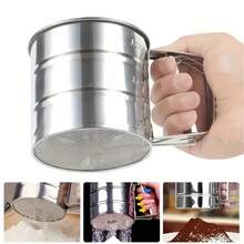 Ayakan Tepung Stainless Steel Ultra Halus 250g, Ayakan Tepung Genggam Semi-Otomatis, Ayakan Tepung Kue Tekan Tangan, Ayakan Tepung Genggam, Alat Pembuat Kue - MultiWarna - View 7
