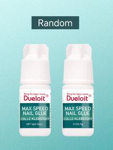 Dueloit 30件/10件/6件/1件 Max Speed 快速指甲膠，超強韌彈性配方指甲黏合劑，附旋蓋與擠壓式塗抹器，需剪掉一半尖端，隨機發貨 - 無色 - 查看 11