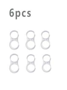 6 miếng chặn cửa bằng silicon - Miếng bảo vệ tường bằng cao su giảm chấn, miếng đệm tay nắm cửa êm ái, thích hợp cho gia đình và văn phòng. - Nhiều màu - Xem 13