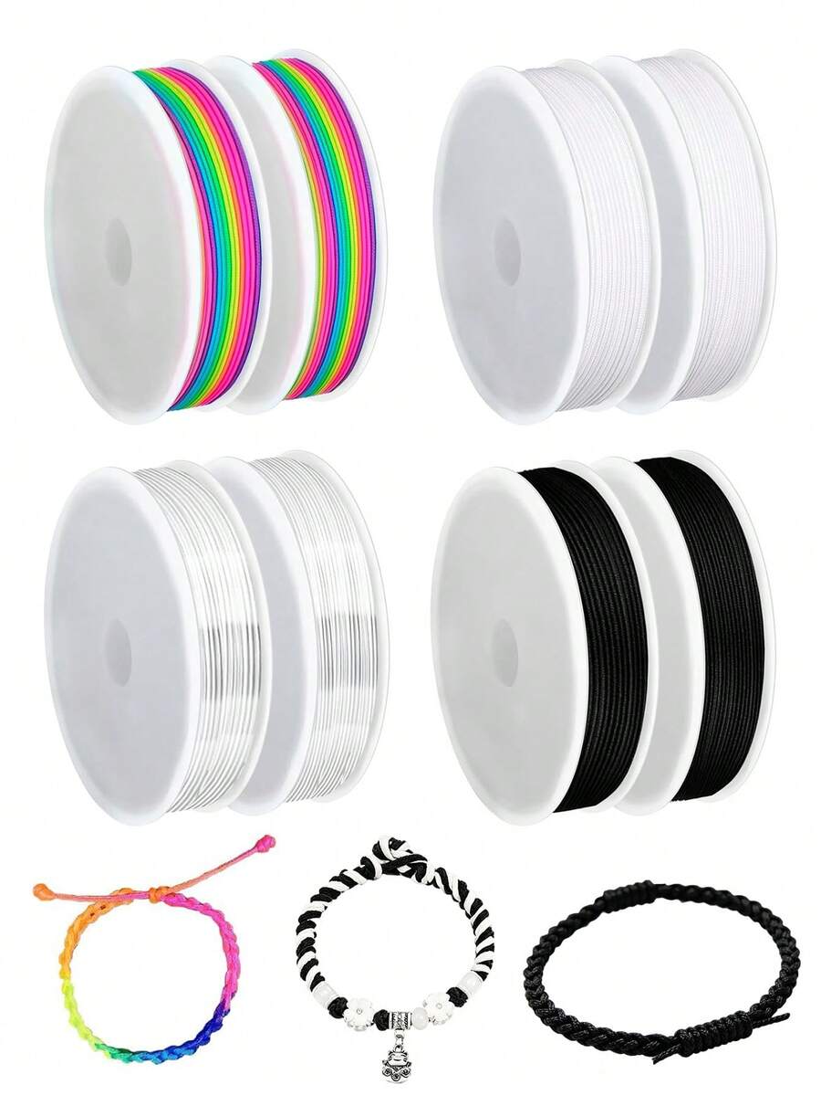 10m/Roll Nylon String For Bracelet Jewelry Making Supplies, Bracelets String Nylon Cord For Friendship Bracelet Cording, Craft String - Wire - View 1