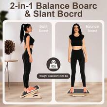 Yoga Calf Stretch Board, Adjustable Foldable Pedal, Leg Shaping Stretch Step, Lightweight Fitness Board For Home Workouts - Natural Wood Color - View 4