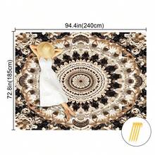 1pc Bohemian Cartoon Sun Patterned Beach Mat, Extra-Large Beach Mat, Lightweight And Durable. Ideal For Travel, Camping, And Picnics. Extra-Large Size For Adults. Highly Suitable For Beaches And Outdoor Adventures - B - View 11