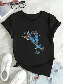 Women T-Shirts - Black - View 2
