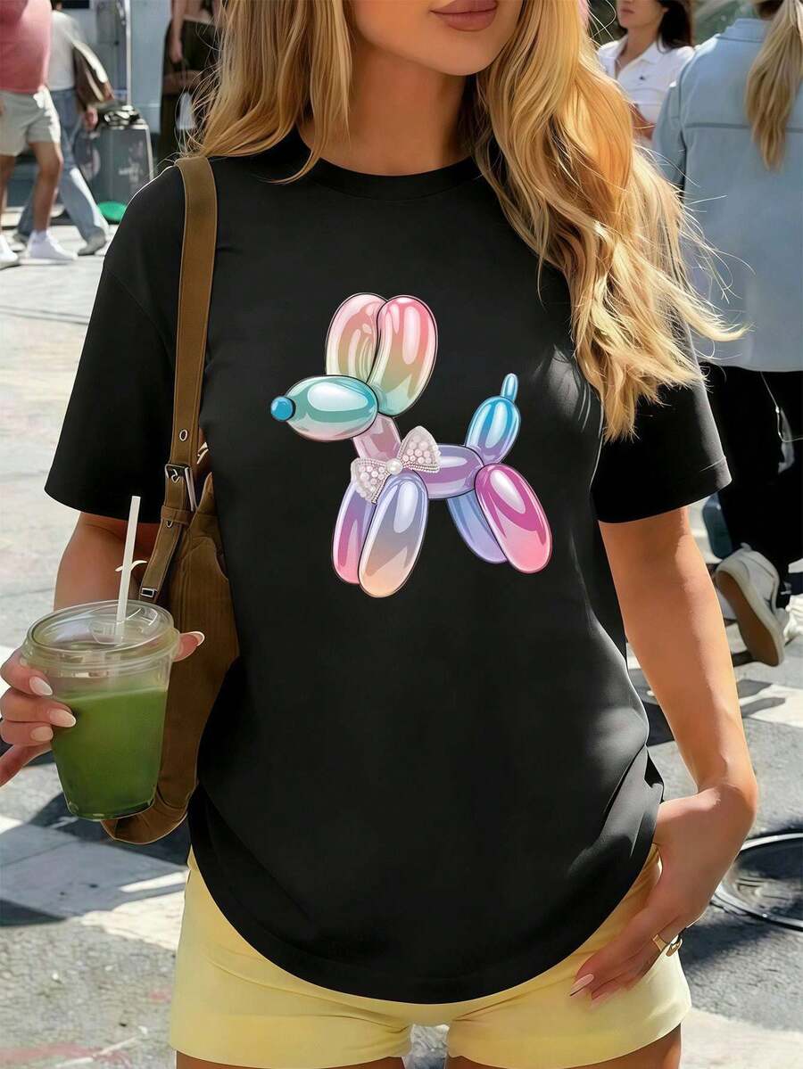 Women T-Shirts - Black - View 1