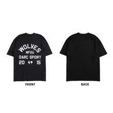 DARC Wolf Head Fitness American Style T-Shirt, Pure Cotton, Round Neck, Printed Short Sleeve - DSDT065 - Xem 1