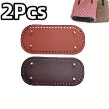 1 pieza/2/3Pcs Fondo de bolso de cuero PU, fondo de bolso precortado adecuado para la fabricación de bolsos DIY, adecuado para la fabricación de bolsos de mujer y la fabricación de carteras DIY - Multicolor - Ver 31