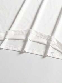 Talla Grande - Talla Grande - Elegante Blusa de Manga Corta para Mujeres de Talla Grande con un Patrón de Diamantes y Perlas en Denim, Perfecta para el Lugar de Trabajo y Adecuada para Todas las Temporadas. - Blanco - Ver 5