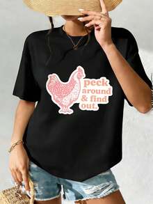 Women T-Shirts - Black - View 2