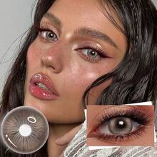 6 Pairs Of Colored Contact 1enses, Offering A Variety Of Color Options. Inc1udes A Contact Lens Case And Wearing Tools, Suitable For Year-Round Use, Ideal For Eye Makeup, Cosplay, Holiday Costume Parties, Halloween - Nhiều màu - Xem 11
