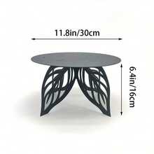 1pc Metal Leaf Shaped Plant Stand - Fashionable Planter Display Rack, Suitable For Indoor And Outdoor Use, Great For Gardening And Home Decor, Sturdy And Durable Indoor Plant Holder, Fits Modern Decor Style, Made Of Galvanized Steel - Multicolor - View 10