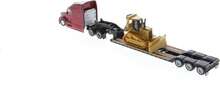 Diecast Masters 1_87 Peterbilt 579 UltraLoft Tandem Tractor With Lowboy Trailer &Amp; Caterpillar D5M Dozer 84419 - trắng - Xem 6