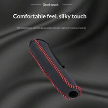 Handmade Leather Parking Brake Cover, Protective Sleeve For Car Manual Brake Lever, Auto Accessories - Car Handbrake Protective Cover - View 5