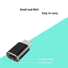 Type C Mouse Jiggler Undetectable Mouse Mover USB C Mouse Shaker Simulated Mouse Movement For Keep Computer Awake Black - 彩色 - 查看 8