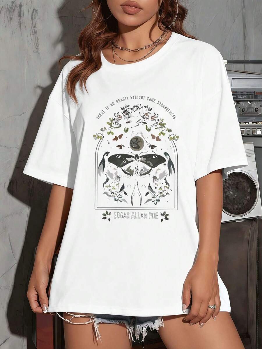 Dam-T-shirts - Vitt - Visa 1