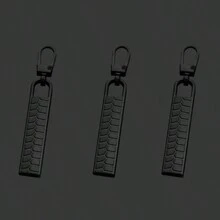 3/6/9pcs Simple Plaid Zipper Pulls - High Quality Zinc Alloy Zipper Sliders Replacement For Luggage, Jackets, Backpacks, Boots, Wallets And Coats - Easy To Install, No Tools Needed, Reusable Zipper Pulls Accessories - Multicolor - View 16