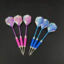 Darts Accessories Set, Includes Dart Flights & Dart Protectors, Suitable For Clubs, Bars, Darts Practice - Hot Pink - View 4