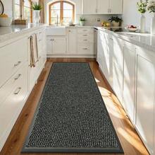 Heavy Duty Non-Slip Rubber Backed Door Mat | Indoor & Outdoor  Barrier Mat For Hallway, Kitchen & Entrance | Machine Washable  | Multiple Sizes & Colours - Grey - View 4