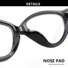 1pc Fashion Cat Eye Small Frame Reading Glasses, Rhinestone Design Stylish, Gradient Color Frame, Elegant & Sophisticated Women Reading Glasses - hitam - View 8