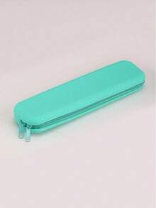 Túi đựng văn phòng phẩm hình chữ nhật bằng silicon họa tiết hoạt hình tối giản, hộp đựng bút chì silicon đơn giản dung tích lớn, hộp đựng đồ đa năng, túi đựng cọ trang điểm. - A - Xem 10