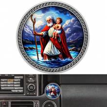 1pc Vintage Pattern Dual-Use Magnetic Decor, Waterproof Reusable Car Sticker/Fridge Magnet, Cute Decoration For Car Interior, Kitchen Refrigerator And Travel Luggage - Multicolor - View 3