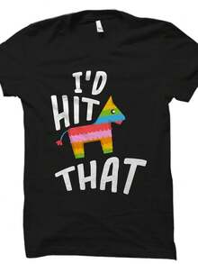 Funny Cinco De Mayo S1Hirt for Cinco De Mayo T1S1Hirt p1inata S1Hirt1 I'd Hit That S1Hirt MexiC1An H1olidahirinco De Mayo Gift OS833 - Negro - Ver 2