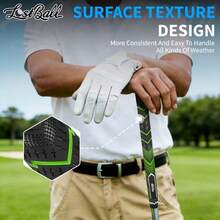 Agarre de golf de goma antideslizante de alta calidad WUDAY, adecuado para jugadores diestros y zurdos, tamaño mediano, opciones de multicolor, diseño cómodo para swing diestro, adecuado para todos los niveles de habilidad - Rojo - Ver 5