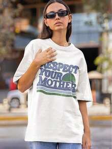 [Entrega Local]Playera Para Mujer [Entrega Local]Playera Para Mujer, Camiseta de la Madre Tierra, Camiseta del Día de la Tierra, Camiseta de Activista, Estética de "Salvemos el Planeta", Estilo Y2K para Mujeres y Adolescentes, Top con Estampado Vintage, Letras Gráficas Divertidas y Lindas, Camiseta de Verano con Cuello Redondo, Estilo Pop y Moderno, Estampado de Animales, Frutas y Mascotas, Regalo de Moda 2025, Envío Gratis - Blanco - Ver 4