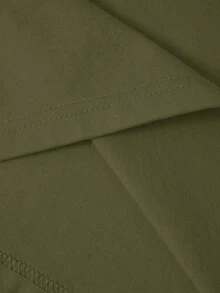 Vestido casual de cena ajustado sin tirantes y de silueta ceñida para mujer - Verde militar - Ver 6