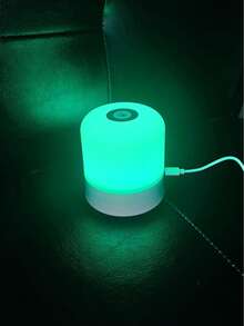 1pc 7-Color Night Light, USB Powered Touch Bedside Lamp For Bedroom, Nursery, And Adult Room Decor, Gift - Multicolor - View 1