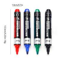 Marqueurs effaçables à sec, couleurs assorties, marqueurs pour tableau blanc, pointe biseautée, faible odeur, écriture durable et fluide, pack en vrac pour enseignants, étudiants, fournitures de bureau - marqueurs - Voir 4