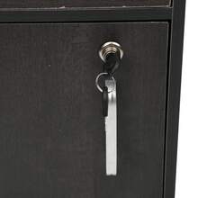Office Filing Cabinet With Key, Under Desk Organizer For Home Office, Lockable Filing Cabinet - Black - View 6