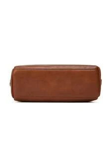 Women Leather Wallet Shoulder Bag Handbag Crossbody Bag - Brown - View 10