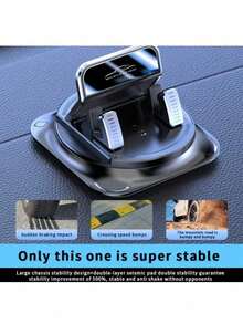 1 Giá đỡ điện thoại ô tô xoay 360°, làm từ chất liệu ABS với miếng đệm silicon chống trượt, thích hợp sử dụng trong ô tô, văn phòng, nhà cửa, giá đỡ điện thoại xoay gắn trên bảng điều khiển, giá đỡ xoay, miếng đệm chống trượt tiên tiến, giá đỡ ô tô đa năng. - Nhiều màu - Xem 5