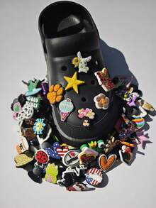 20/50/100pcs Random PVC Soft Rubber Assorted Accessories, DIY Fashion Sandal Decor, Detachable Sandal Accessories, Suitable As Birthday Gift And Party Favor - Multicolor - View 5