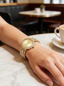 Đồng hồ nữ GUESS thanh lịch: Máy quartz mượt mà, thiết kế mỏng nhẹ, phù hợp cho công sở và các cuộc hẹn, phong cách tối giản GW0401L2 - Một cỡ - Xem 5