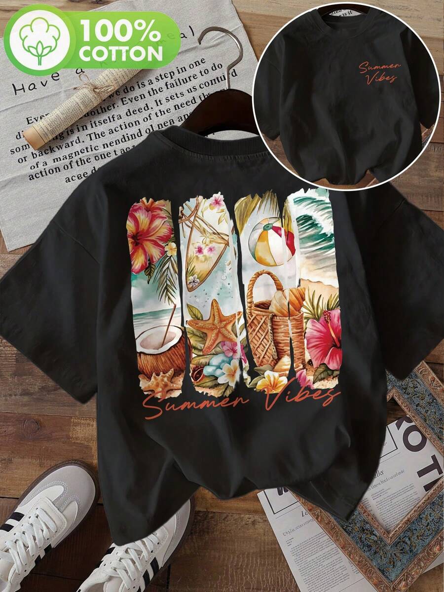 Women T-Shirts - Black - View 1