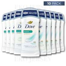 Dove Sensitive Stick Deodorant 48H Sweat & Odor Protection 2.6 Oz Pack Of 10 - 多樣化香型 - 查看 1
