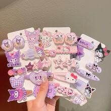 Sanrio 10件/1件裝可愛Hello Kitty髮夾套組，多功能女性髮飾，粉色髮夾套組，情人節禮物，日系Hello Kitty卡通髮飾，側分髮夾，聖誕節、婚禮派對髮飾，蝴蝶結與Hello Kitty卡通圖案。本套組亦屬於女性髮飾系列，包含髮圈、髮飾、吊墜髮夾、抓夾、髮針等。適合學生、公主、派對、遊戲主題、節慶及日常配戴。（部分配件隨機發貨） - 髮飾 - 查看 4